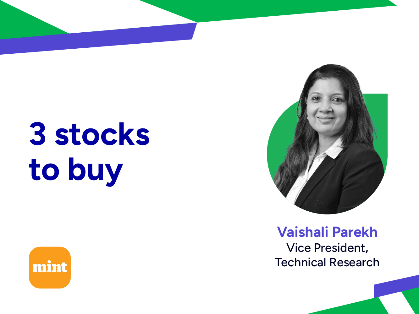 3 stocks to buy | Vaishali Parekh | Mint